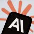 In this photo illustration, The Anthropic logo is displayed on a smartphone with Claude AI logo in the background.